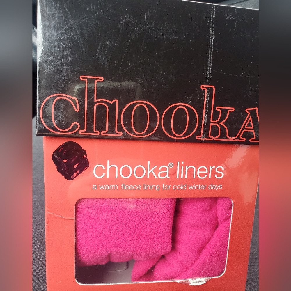 Chooka Boots Fleece Socks Liners Magenta Fuschia Size M/L Womens US 8-10